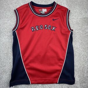 Nike Team - Boston Red Sox Baseball - Sleeveless Shirt - Boys Size 7